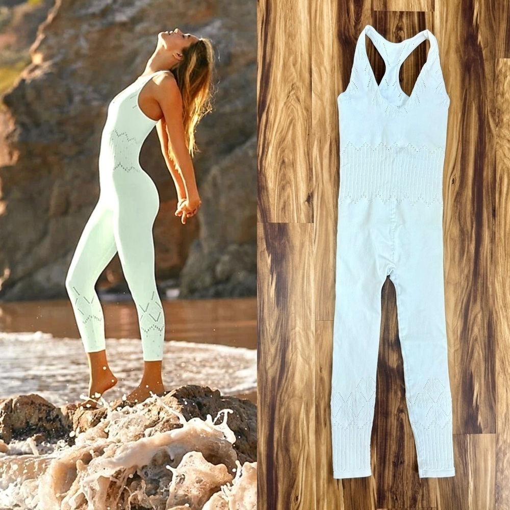 Free People Movement The Lovers Etched Bodysuit Onesie Jumpsuit